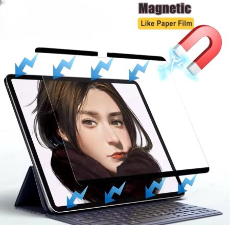 Magnetic Like Screen Protector For iPad 13 Pro M4 2024 Detachable and Reusable Paper-like Screen Film